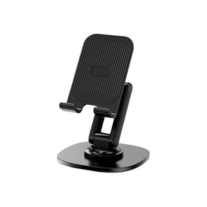 Support de téléphone pliable pour la hauteur réglable du bureau 360 Degree Rotating Base Portable Tablet Holder for Viewing Videos Live Streaming Bureau Voyage Téléphone Mount
