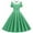 Green, variant on Women 50s 60s Retro Rockabilly Swing Dress Polka Dot Double Breasted Notch Lapel V-Neck Dresses Cocktail Party Evening Prom Gown