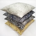 thumbnail image 3 of Leone Damask Throw Pillow Cloud Gray 21x21 Inches Cotton Polyfill Insert, 3 of 3