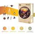 thumbnail image 4 of Puzle de madera Purdicra Sunset Forest Animal, 100 unidades, para adultos, 4 of 7