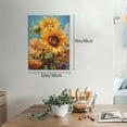 thumbnail image 2 of KLL Sunflower Blue Sky Print Farmhouse Canvas Wall Art,Wall Decorations For Living Room Office Canvas Wall Decor for Home Decorations, 12'×16’’, 2 of 8