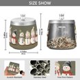thumbnail image 2 of Yayeee Ashtray with Lid for Cigarette Smokeless Stainless Steel Home Ash Holder, Cute Snowmen, 2 of 7