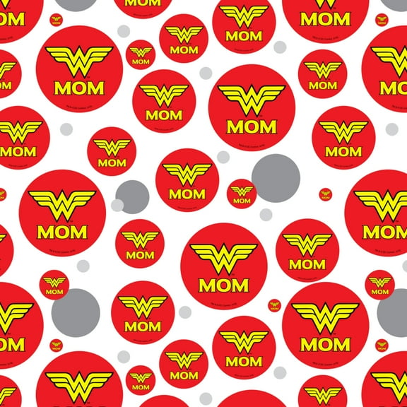 Wonder Woman Wonder Mom Logo Premium Gift Wrap Wrapping Paper Roll
