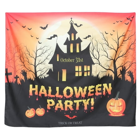 Image of Halloween Horror Backdrop Scary Banner Decoration Photography Background Cloth