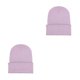 thumbnail image 1 of sweethay Beanie Hat Gorros de punto Ajustable Otoño Invierno Skullcap Manga Ciclismo Esquí para deportes al aire libre Púrpura claro Púrpura claro 2Conjunto, 1 of 6