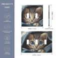 thumbnail image 3 of Dailycode Light Switch Plate Covers 3 Gang Wall Plate Plastics Outlet Covers for Kitchen Home Office Decor Cute Kitten Wrapped in Blanket, 3 of 8