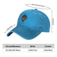 thumbnail image 6 of LNWH Baseball Cap, Adjustable Size for Running Workouts and Outdoor Activities All Seasons, Glass Mandrill Head - Blue, 6 of 8