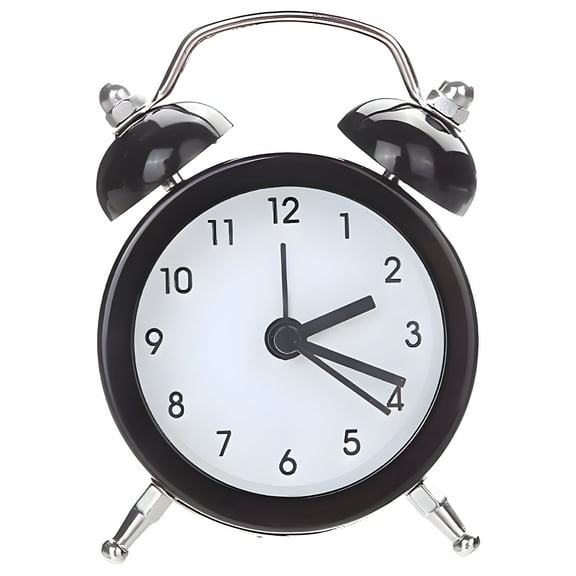 CCOCC Alarm Clock, Retro Silent Alarm Clocks for Bedrooms, Elegant Table Clock with Loud Ring