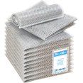 thumbnail image 1 of wqlpp-12 inch Steel Wool Dishwashing Rag Dish Scrubber for Kitchen Cleaning, Multipurpose Wire Dishwashing Rags Available Dry and Wet, Scratch Resistant, Mold Resistant, Quick Drying (10PCS), 1 of 4