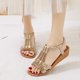 thumbnail image 2 of Amzcrzy Zapatos de mujer,Zapatos de mujer,Zapatillas de mujer, Sandalias romanas bohemias para mujer, zapatos planos con cuña y punta abierta, cómodos Sandalias Mujer Zapatillas De Casa, 2 of 8