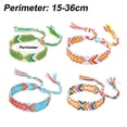 thumbnail image 2 of Pulseras tejidas de la amistad con cierre de nudo corredizo para mujeres, niñas y hombres – Ajustable de 4, 2 of 5