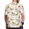 thumbnail image 2 of Wukai Little Birds Print Men's Short-Sleeved Mesh T-Shirt,Quick-Dry Short Sleeve Workout T-Shirt-XX-Large, 2 of 8