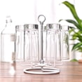 thumbnail image 3 of Desktop Ration Water Mug Cup Glass Holder Draining Drying Rack Stand Mug OrganizerWhite, 3 of 8