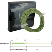 Aventik Fly Fishing Lines Nymph Line Floating Ultra Thin Fly Line One Size All 0-5 Fly Fishing Floating Welded Loop