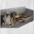 thumbnail image 6 of Baseball Soft Flannel Fleece Throw Blanket, Sports Themed Close up Photo of Bats Balls and Gloves Top Vista, Cozy Plush for Indoor and Outdoor Use, 50" x 70", Brown Pale Brown, by Ambesonne, 6 of 6