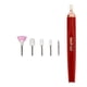 thumbnail image 1 of Jumpingount Taladro eléctrico para uñas, removedor profesional de bajo ruido, molinillo portátil para limas de uñas, herramientas de pluma de Cuidado de uñas Rojo, 1 of 6