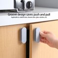 thumbnail image 4 of QualitChoice 2Pcs Punch-Free Door Handle Convenient Simple Operation Handles Labor-Saving Knobs Pulling Accessories Cupboard Black 1Set, 4 of 6