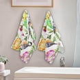 thumbnail image 4 of SKYSONIC 2 Pack Easter Eggs Grass Hand Towels, Spring Birds Floral Kitchen Towel Ultra Soft and Absorbent,Decorative Fingertip Face Towel for Bathroom Hotel, 28.3"x14.4", 4 of 6