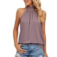 thumbnail image 6 of YUEVORA Halter Tops for Women, Tie Back Sleeveless Tank Tops for Women, Summer Casual Loose Fit Flowy Shirts for Daily Wear Vacation Commute, 6 of 8