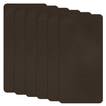 Uxcell 6-Pack Polyester Repair Patches, 7.9 x 3.9" Self-Adhesive Fabric Repair Patches for Sofas, Dark Brown