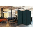 thumbnail image 3 of Versare&nbsp;QuickWall&nbsp;Folding Portable Partition&nbsp;Black Frame | 3 Panels | 8'4" x 7'4" Lime Green Fabric, 3 of 7