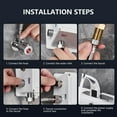 thumbnail image 6 of Multipurpose Brass Kitchen Faucet Sturdy Materials Mixing Valves Elevating Spouts with Easy Use Pull Rod Household Use, 6 of 10