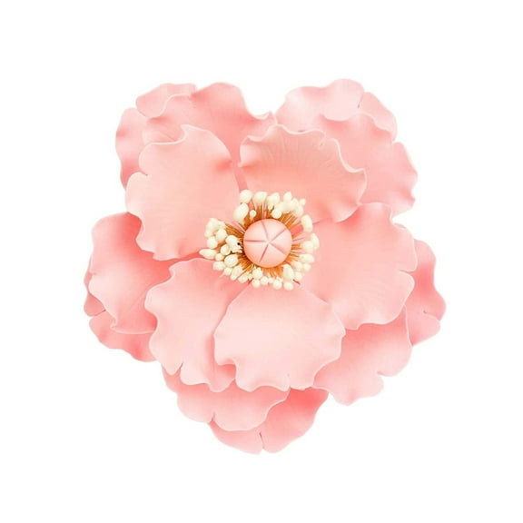 O'Creme Poppy Anemone Gumpaste Sugar Flower 4.5 Inch, 3 Pieces Pink