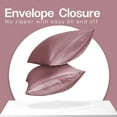 thumbnail image 5 of MR&HM Satin Pillow Case, 20x36 King Size Satin Pillowcase Set of 2, 2 Pack Satin Silky Pillowcase for Hair and Skin, 20x36, Rose Taupe, 5 of 7