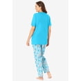 thumbnail image 2 of Dreams & Co. Plus Size Graphic Tee Pure Cotton PJ Set, 2 of 6
