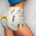 thumbnail image 2 of Sikiie Golf Icons And Golfer Print Workout Shorts Women Scrunch Butt Gym Shorts Seamless High Waist Tummy Control Yoga Biker Athletic Shorts, 2 of 5