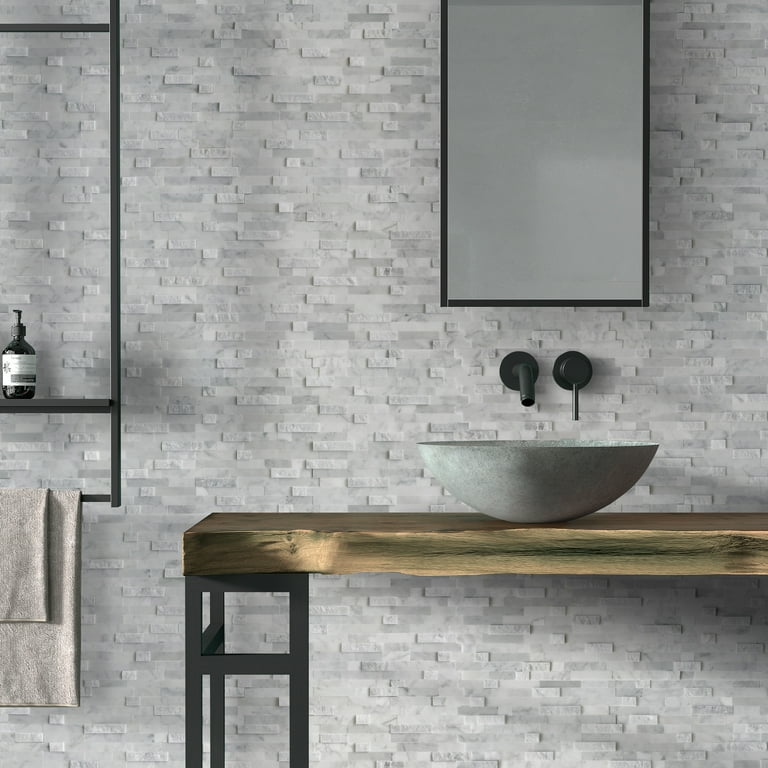 イラン、シルク銀柑敷物/サイズ:50x80cm…..mp5. SUNWINGS Peel and Stick Mosaic Natural 3D Stone Self Adhesive