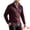 Burgundy, variant on Men's Casual Fleece Knit Mock Neck Quarter-Zip Pullover Sweater M Dark Gray