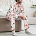 thumbnail image 6 of KLL Funny Gnomes Sleepwear Mens Flannel Pajamas,Long Cotton Pj Set, 6 of 7