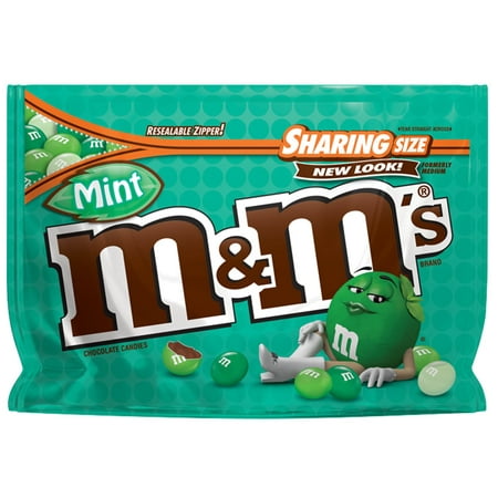 M&M'S Mint Dark Chocolate Candy Sharing Size, 9.6 Oz.