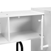 Delta Children Deluxe Modern Kitchen - Wooden Toy Kitchen Playset with Realistic Knobs that Turn/Click, Oven, Sink and Fridge/Freezer with Ice Maker, White