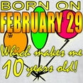 thumbnail image 3 of CafePress - Born On Leap Year, 10 Years Old Light T Shirt - Men's Classic Graphic T-Shirt, 3 of 4