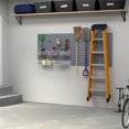 thumbnail image 4 of RST Brands Flow Wall 13 PC Plastic Slatwall Bin Ladder Hook Storage Set - Silver, 4 of 7