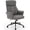 Light Grey, Black Matte Base, variant on Big and Tall Office Chair 400LBS, Heavy Duty Executive Leather Office Chair Wide Seat Ergonomic Computer Desk Chair High Back Chair Adjustable Task Chair (Black)