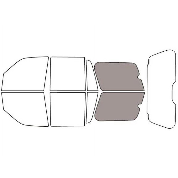 Rvinyl Car Window Pre Cut Tint Kit Cargo 50% Single Ply Fits Ford Expedition 2007-2017