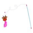 thumbnail image 1 of Amdohai Christmas Cat Pet Feather Wand Cat Interactive Feather Toys Teaser, 1 of 5