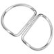 thumbnail image 3 of Anillos en D de buceo doblados para correas de 5,08 cm/2,0 pulgadas, cinturón de peso, accesorio de acero inoxidable para actividades al aire libre, 2 uds., 3 of 10
