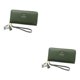 thumbnail image 4 of Sonducket Cartera con tarjetero de PU para mujer, tarjetas seguras con estilo, accesorios de moda, cartera para mujer verde 2Conjunto, 4 of 6