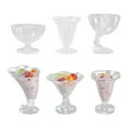 thumbnail image 2 of Visland Coupe à Crème Glacée d'Été Bols à Dessert Épais Transparents pour Sundae Fruit Pudding Milkshakes Collations Réutilisables Récipient pour Fête à la Maison, 2 of 8