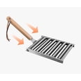 thumbnail image 2 of Hot Dog Roller for Grill Accessories, Stainless Steel Sausage Roller Rack with Extra-Long Wooden Handle, for Gas, Charcoal, or Electric Grills (1PC), 2 of 6