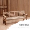 thumbnail image 3 of Mini Garden Bench Model Prop for Kids Light Brown Plastic Realistic Design Easy to Store, 3 of 9