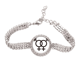 thumbnail image 1 of Identificando la diferencia entre el arco iris y el Homo Pulsera de tobillera de cadena de tenis, joyería de diamantes, 1 of 3