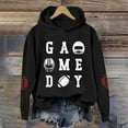 thumbnail image 2 of Women's Rugby Print Hooded Sweatshirt For Casual Wear Sports Activities And Everyday Comfortable Style, 2 of 3