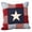 1PC, variant on 4th of July Pillow 14*14 Inch Memorial Day Independence Day Red Stripe Blue Star Decor Throw Pillows American Flag USA Patriotic Decorations