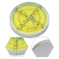 thumbnail image 2 of MYG 1pc Metal Horizontal Bubble High Precision Level Bubble Round Level 60*10mm, 2 of 10