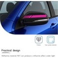 thumbnail image 4 of Yazoeia 4PCS Car Rear View Mirror Stickers, Waterproof Auto Side Rearview Mirrors Decal Stripes, Universal Anti-Collision Striped Automotive Warning Stripes for Most Vehicles (Pink) CJC912-114731, 4 of 6
